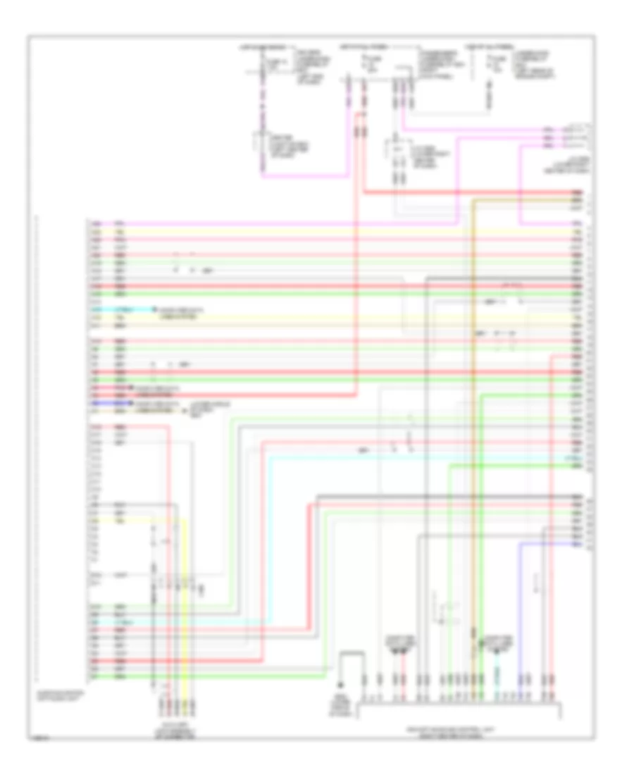 2.4L, Navigation Wiring Diagram (1 of 6) for Honda Crosstour EX 2014