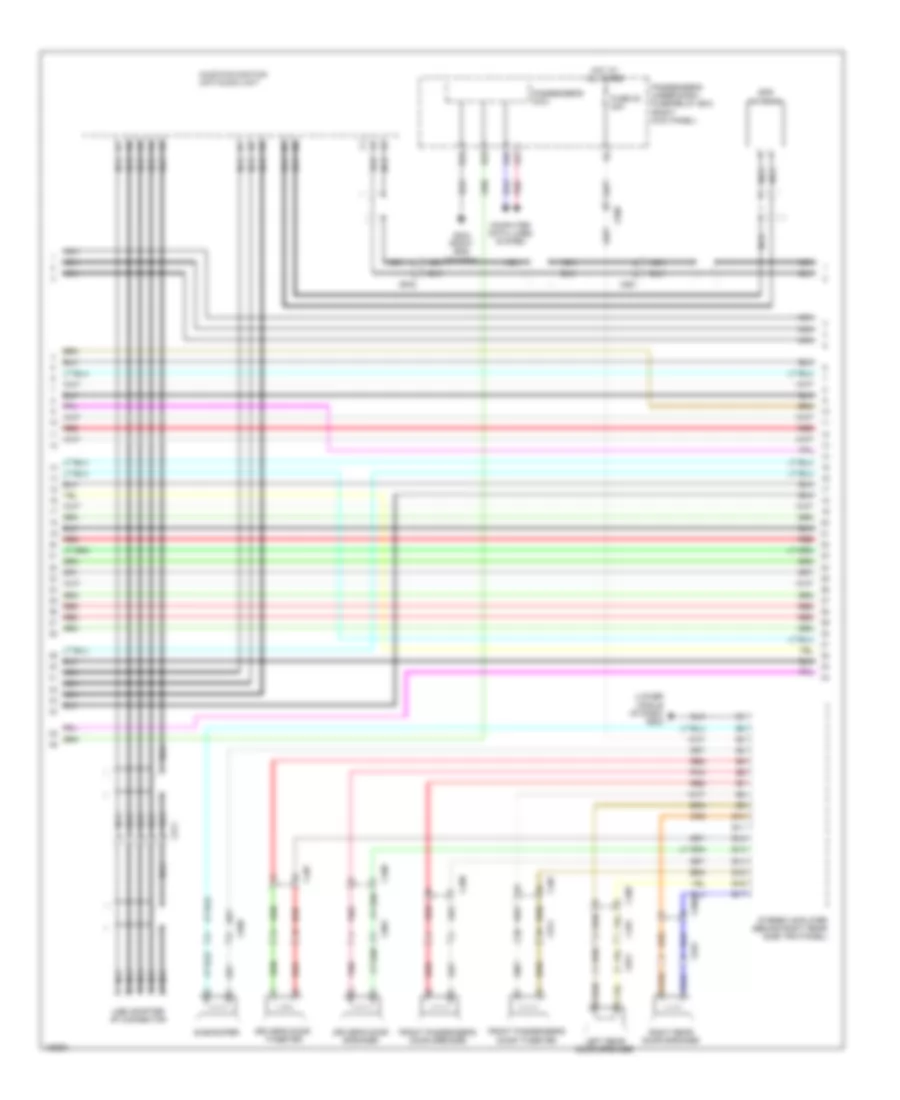 2.4L, Navigation Wiring Diagram (4 of 6) for Honda Crosstour EX 2014