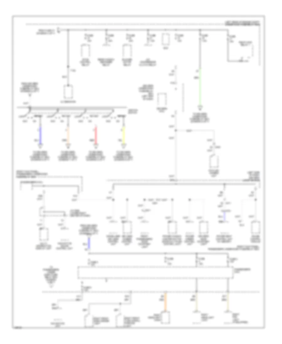 2.4L, Power Distribution Wiring Diagram (3 of 7) for Honda Crosstour EX 2014