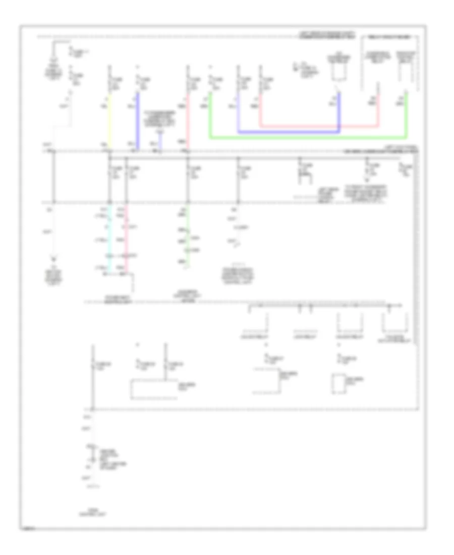 2.4L, Power Distribution Wiring Diagram (4 of 7) for Honda Crosstour EX 2014