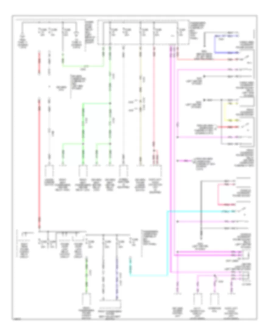 3.5L, Power Distribution Wiring Diagram (4 of 5) for Honda Crosstour EX 2014