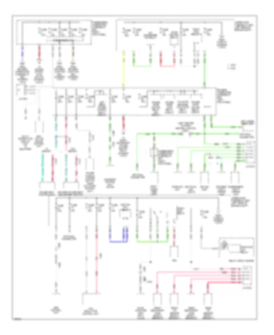3.5L, Power Distribution Wiring Diagram (5 of 5) for Honda Crosstour EX 2014