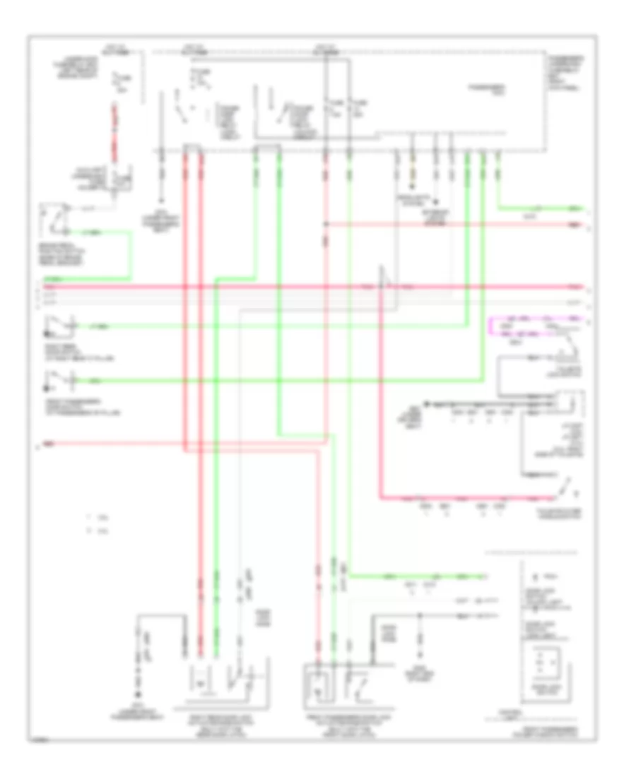 Power Door Locks Wiring Diagram 5 of 6 for Honda Crosstour EX 2014