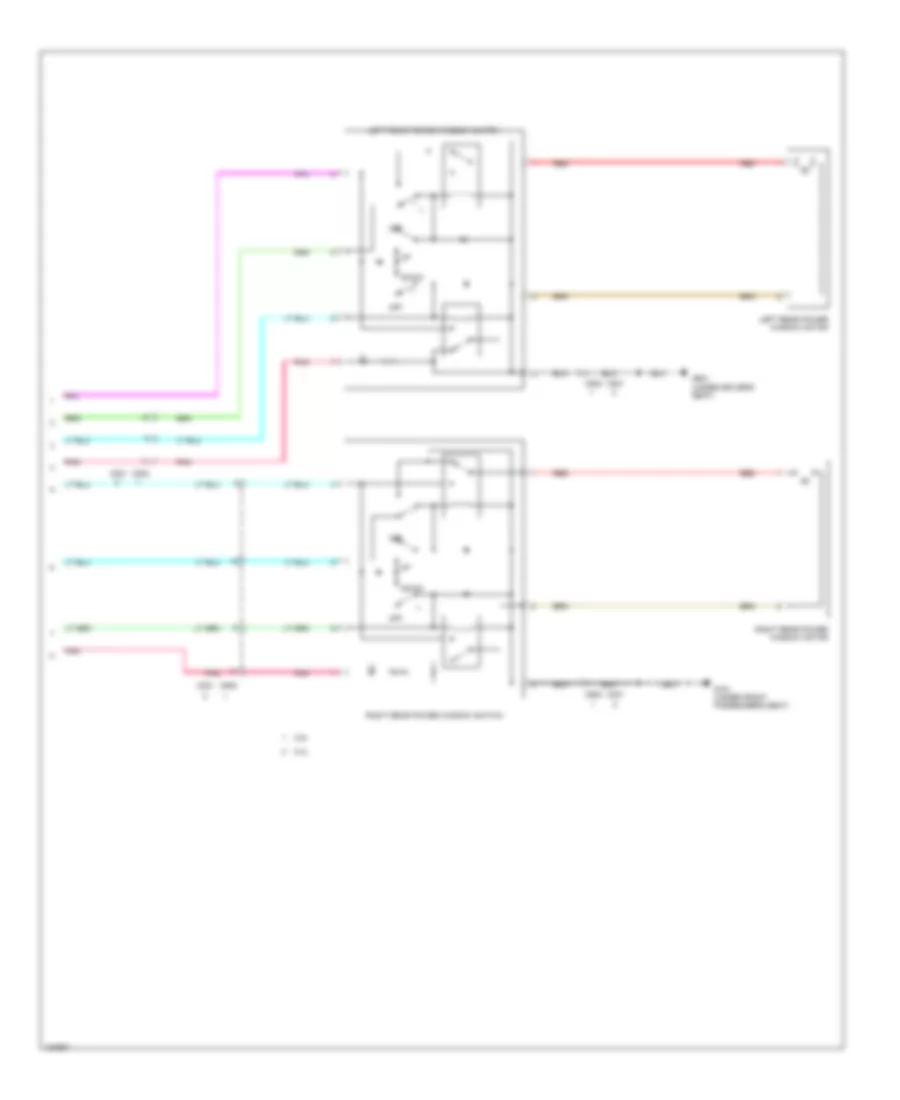 Power Windows Wiring Diagram (3 of 3) for Honda Crosstour EX 2014