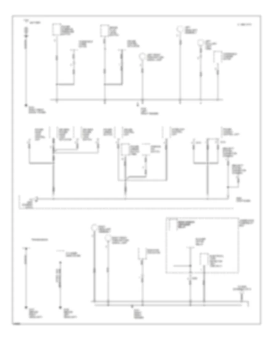 Ground Distribution Wiring Diagram 1 of 3 for Honda Civic del Sol S 1995