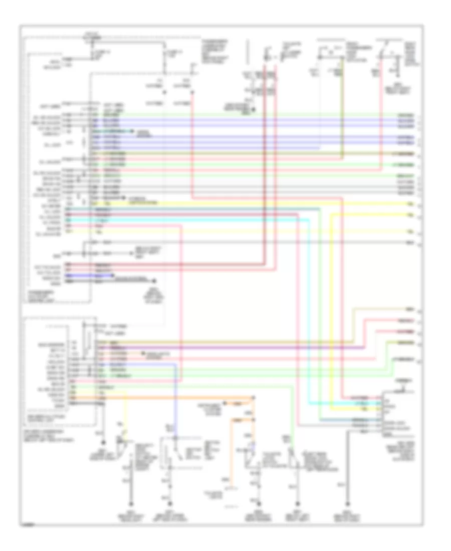 Forced Entry Wiring Diagram EX EX L 1 of 2 for Honda Pilot LX 2005