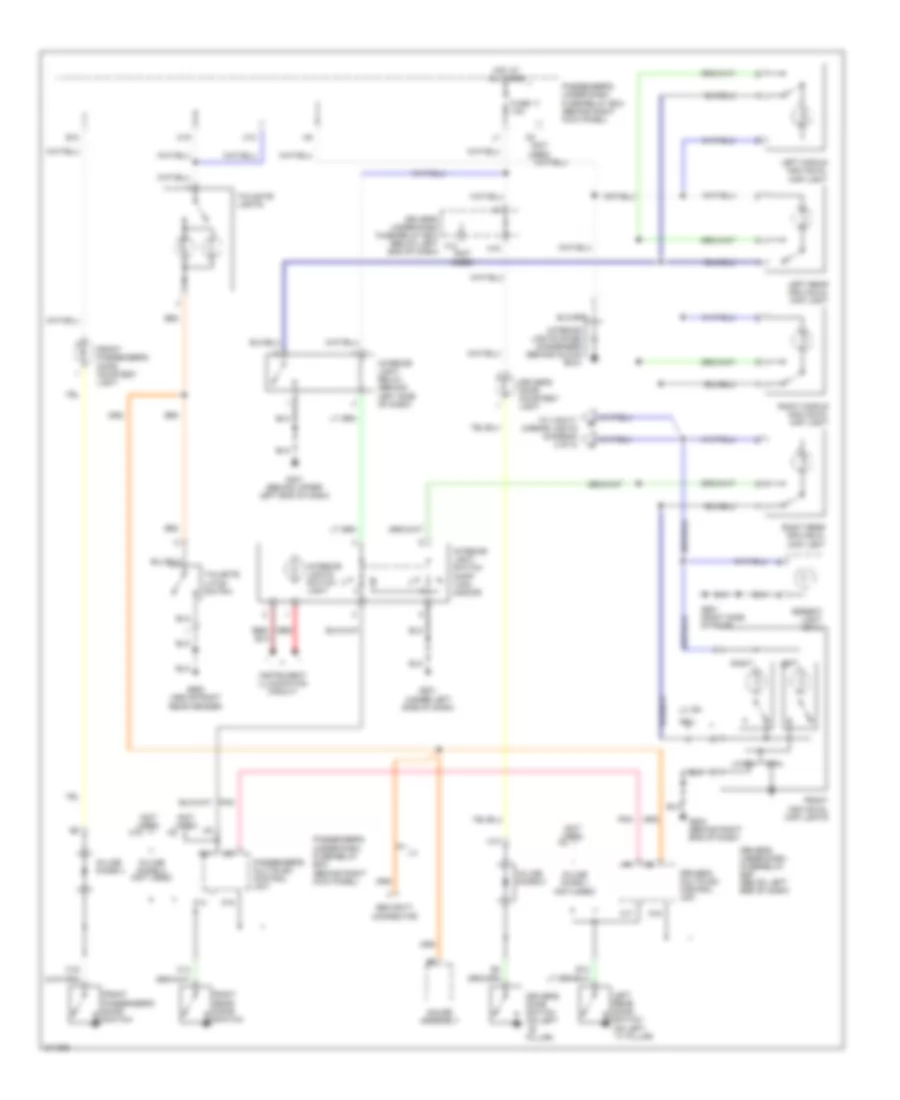 Courtesy Lamps Wiring Diagram 1 of 2 for Honda Pilot LX 2005