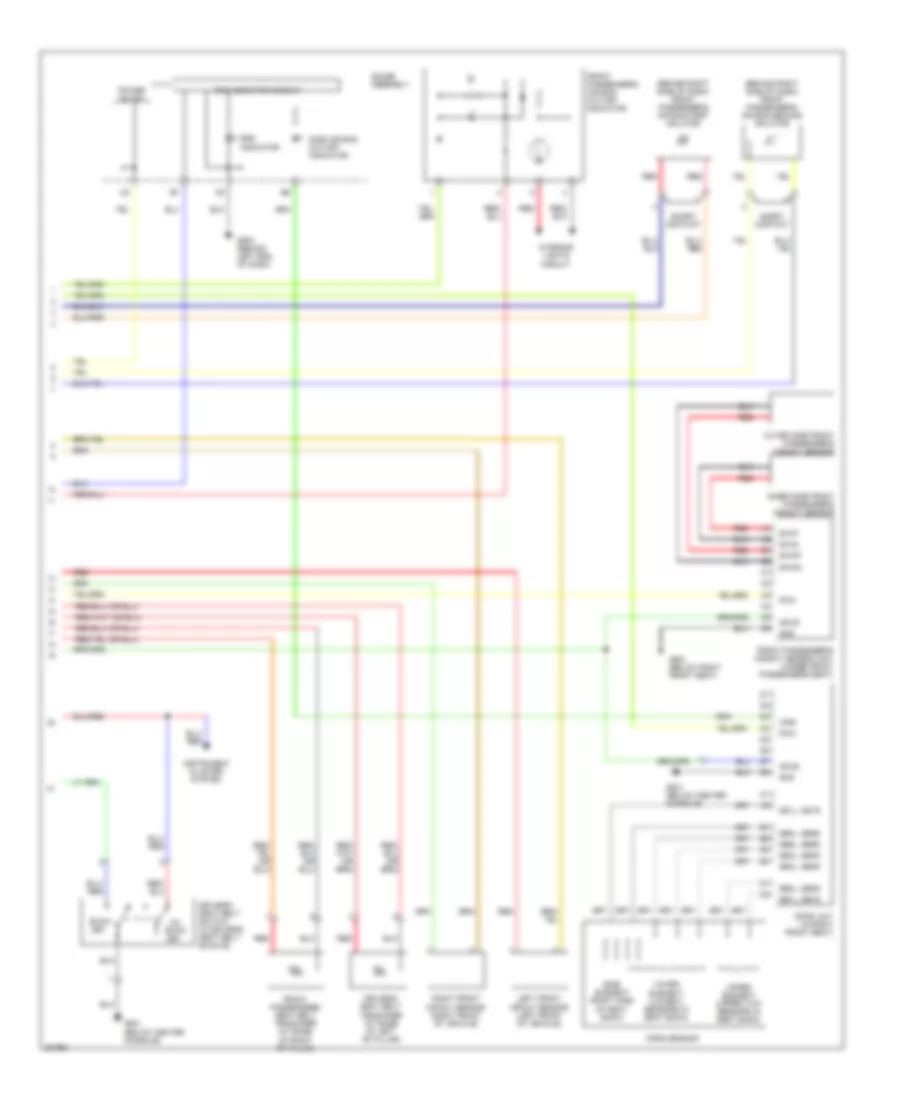 Supplemental Restraints Wiring Diagram 2 of 2 for Honda Pilot LX 2005