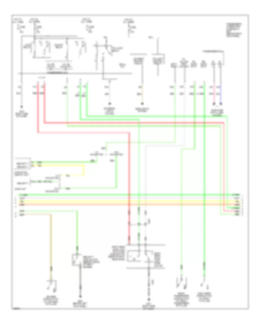 Forced Entry Wiring Diagram 2 of 3 for Honda Accord Crosstour EX 2011