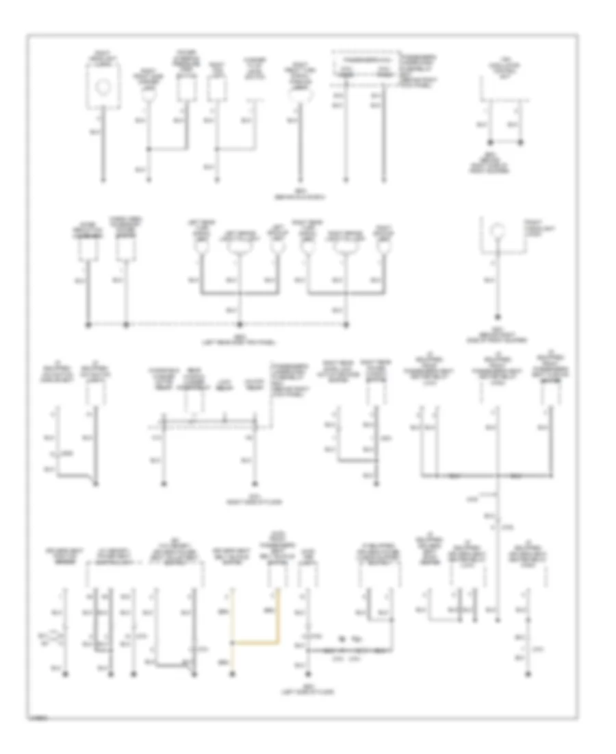 Ground Distribution Wiring Diagram 4 of 4 for Honda Accord Crosstour EX 2011