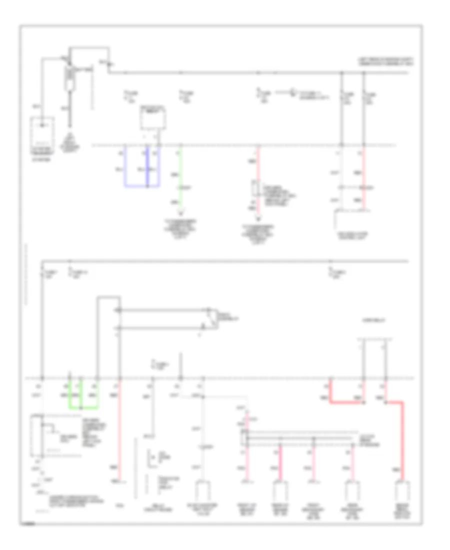 Power Distribution Wiring Diagram 1 of 7 for Honda Accord Crosstour EX 2011