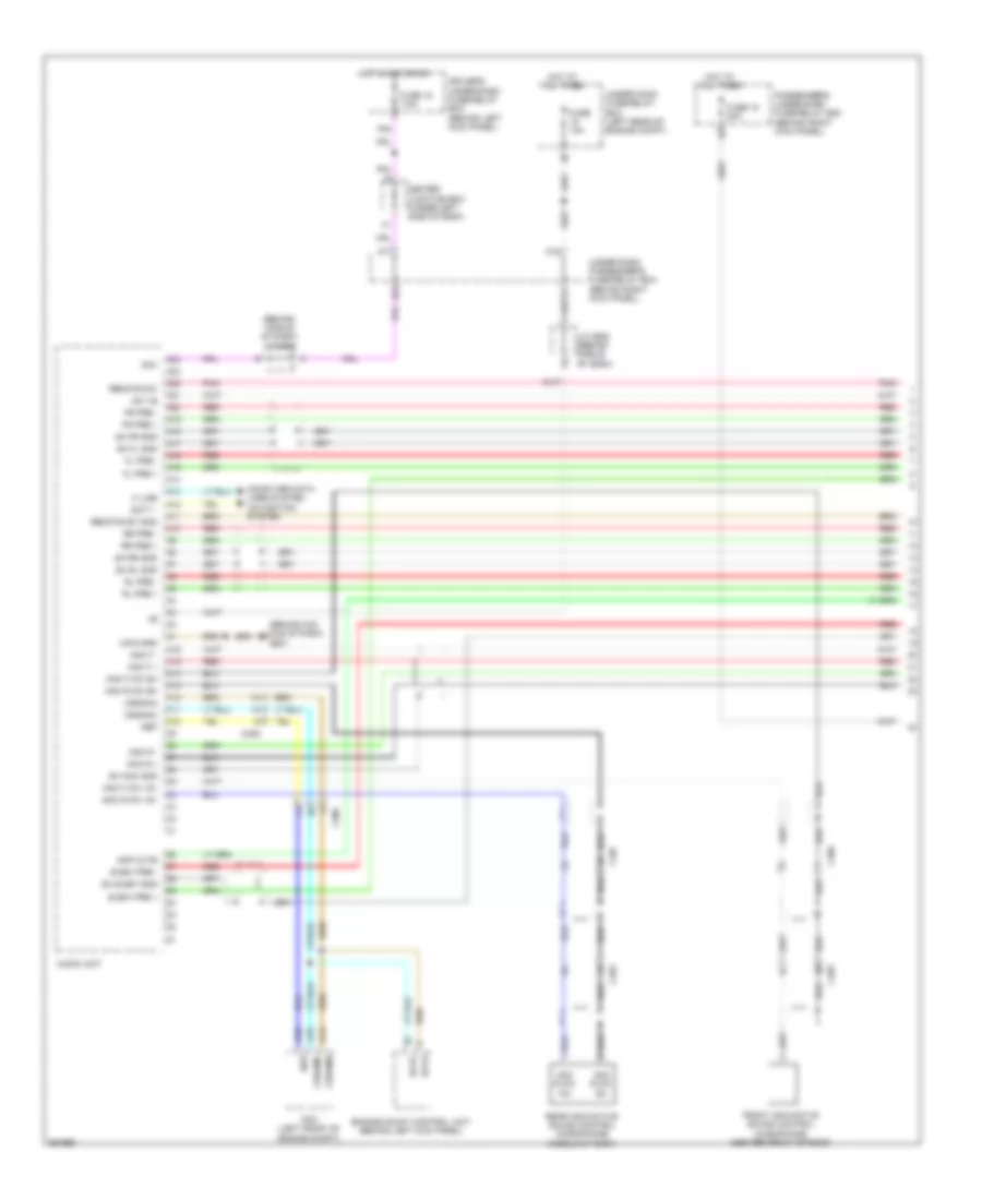 Premium Radio Wiring Diagram, with Navigation (1 of 4) for Honda Accord Crosstour EX 2011