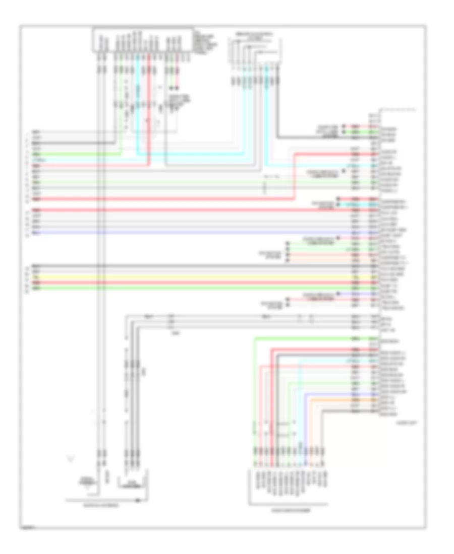 Premium Radio Wiring Diagram, with Navigation (4 of 4) for Honda Accord Crosstour EX 2011