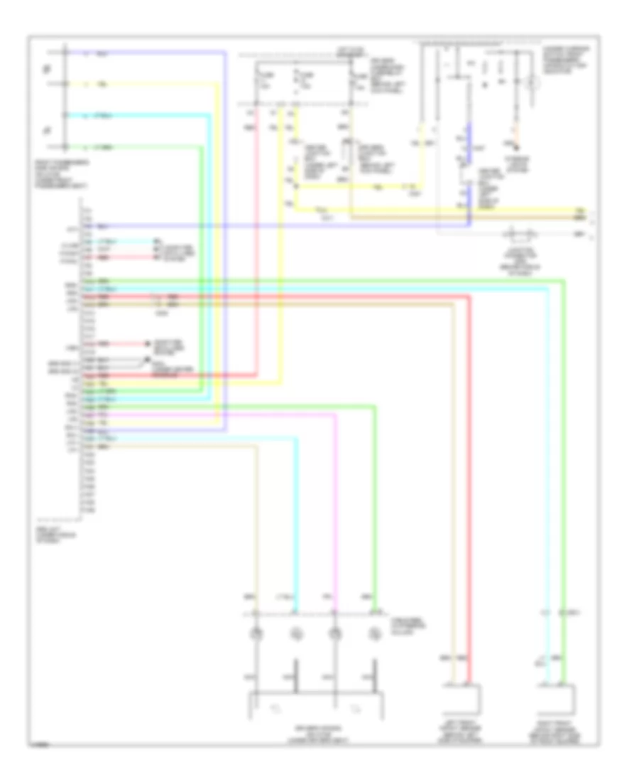 Supplemental Restraints Wiring Diagram 1 of 3 for Honda Accord Crosstour EX 2011