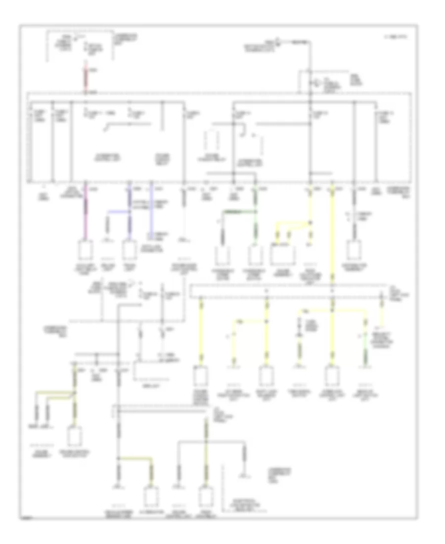 Power Distribution Wiring Diagram (3 of 3) for Honda Civic del Sol Si 1995