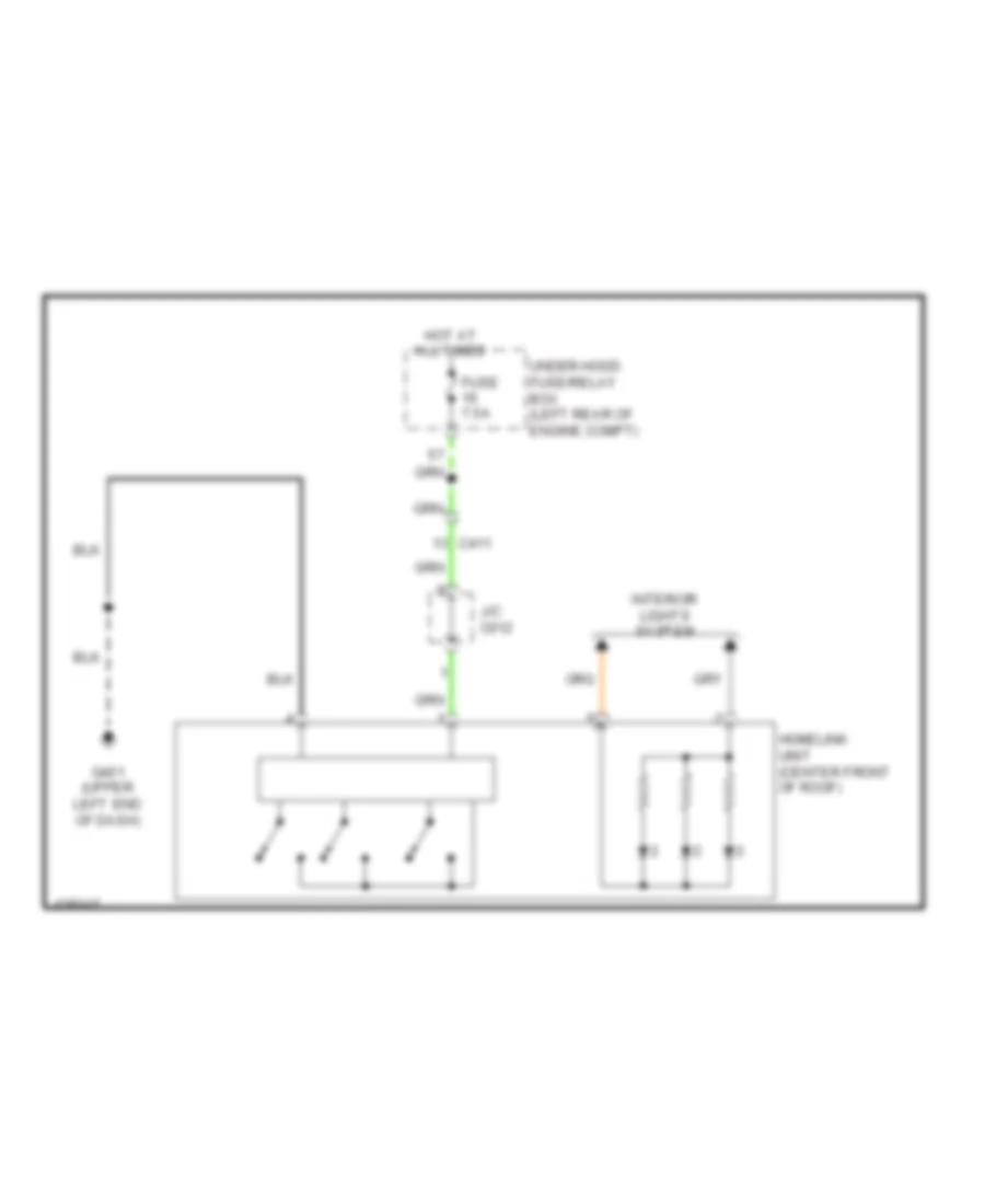 3.5L, Home Link Remote Control Wiring Diagram for Honda Crosstour EX-L 2014