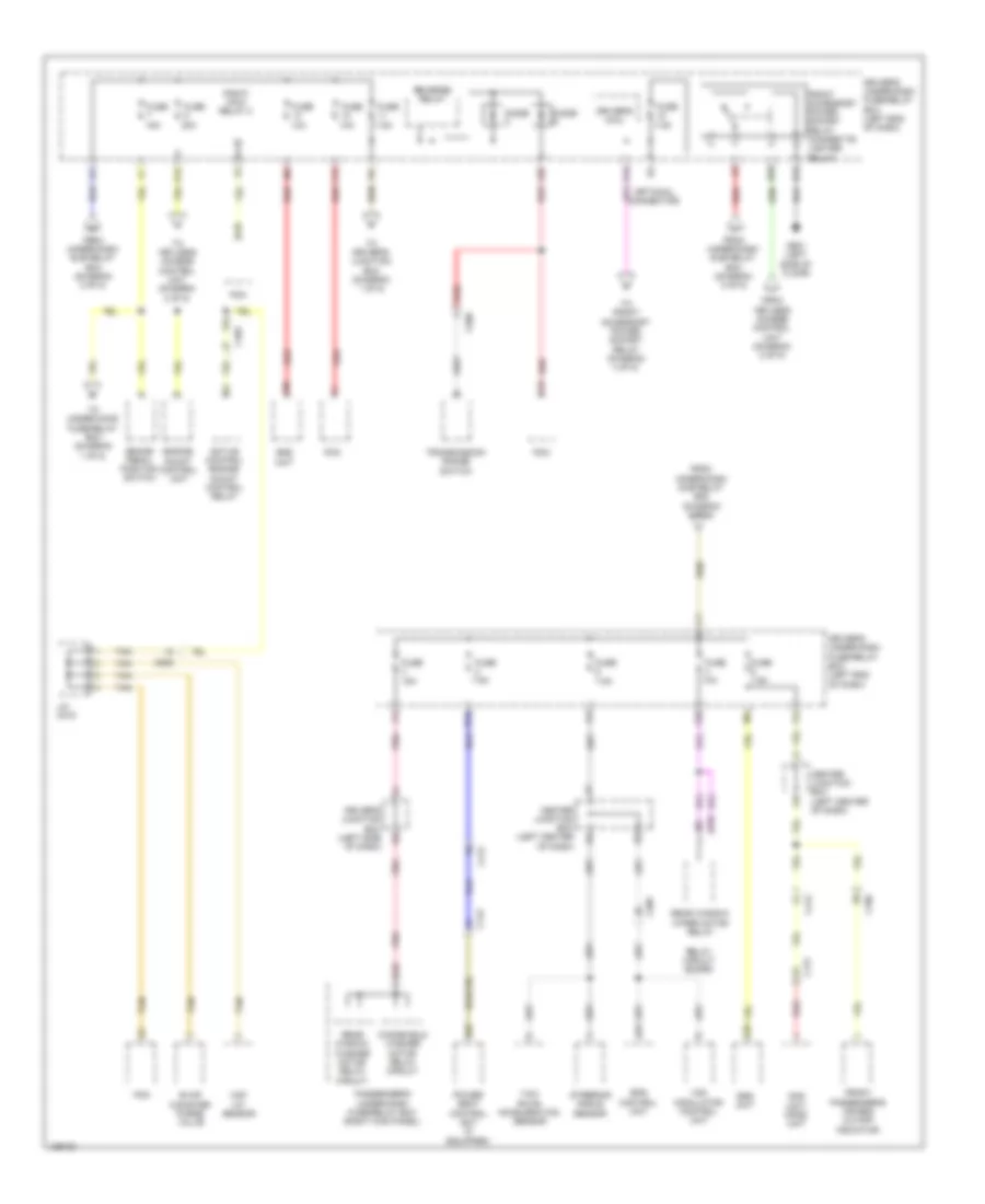 3.5L, Power Distribution Wiring Diagram (3 of 5) for Honda Crosstour EX-L 2014