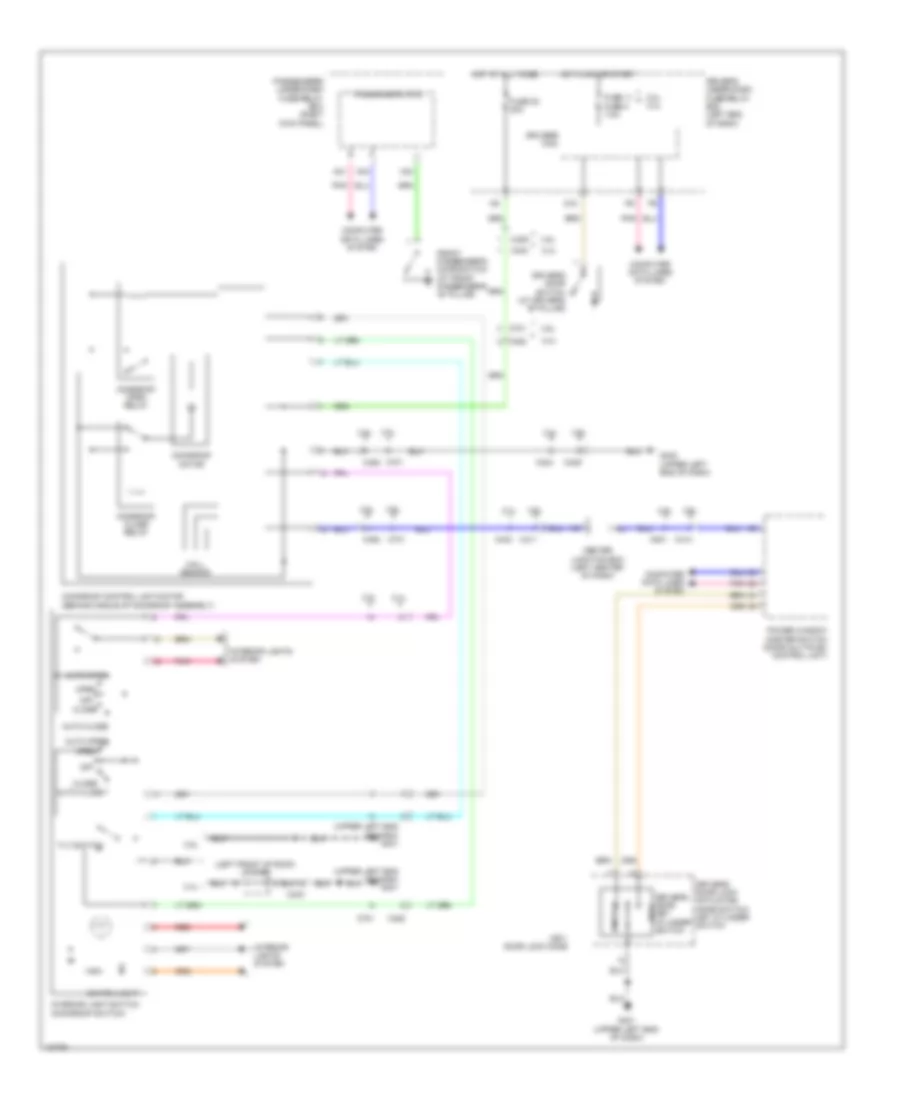 Power TopSunroof Wiring Diagram for Honda Crosstour EX-L 2014