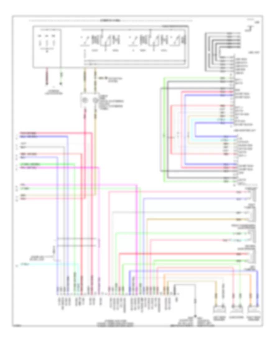 Radio Wiring Diagram, Si; 2 Door EX, EX-L without Navigation (2 of 2) for Honda Civic Hybrid 2009