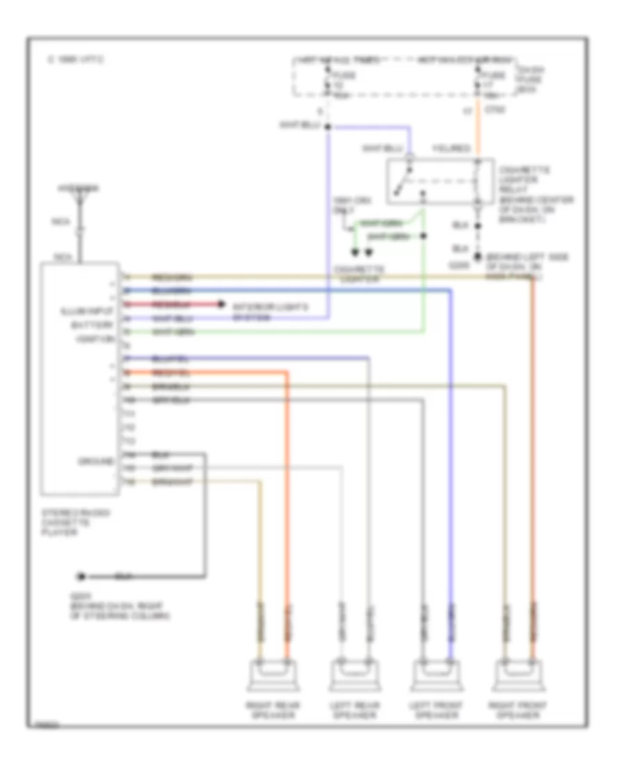 Radio Wiring Diagrams for Honda Civic 1990