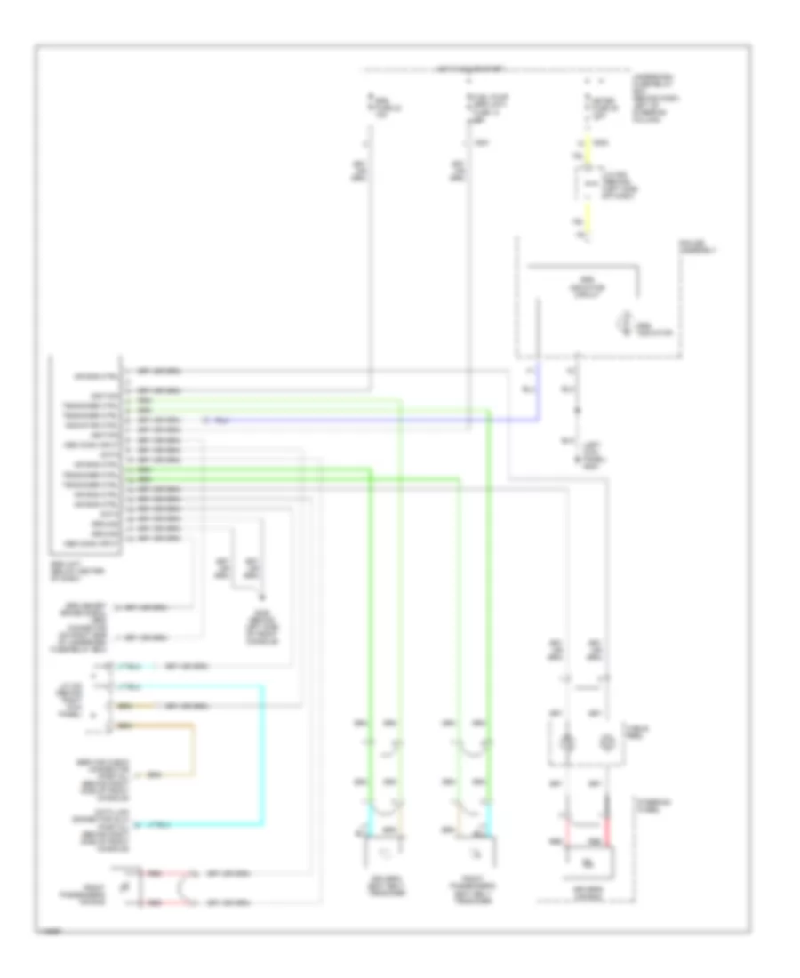 Supplemental Restraint Wiring Diagram for Honda CR V LX 1999