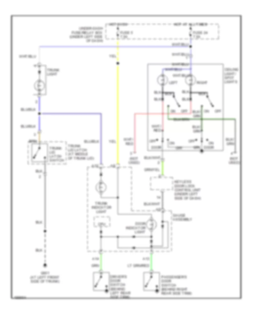 Courtesy Lamps Wiring Diagram for Honda S2005 2000