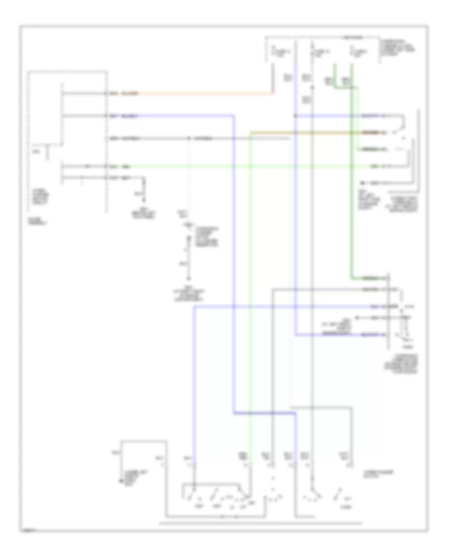 Электросхема стеклоочистителя, дворников и омывателя для Honda S2000 2005
