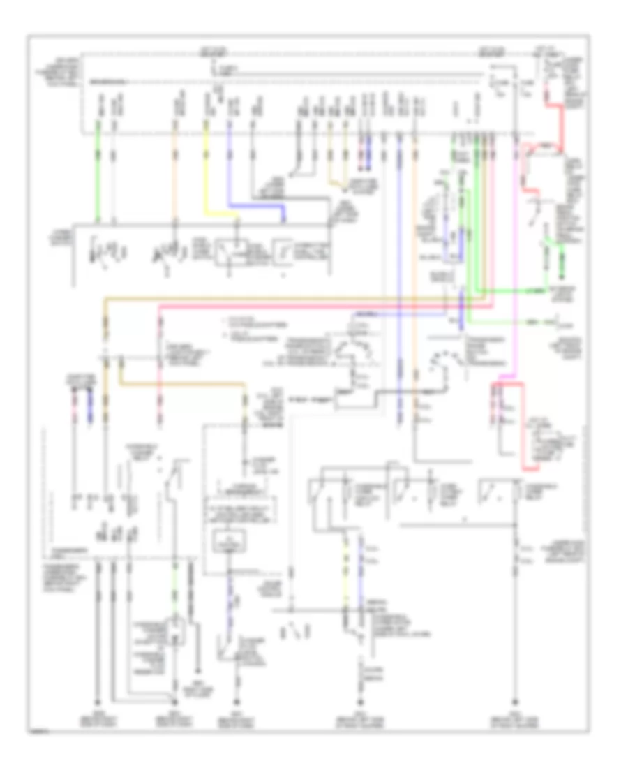 Wiper Washer Wiring Diagram for Honda Accord EX 2011