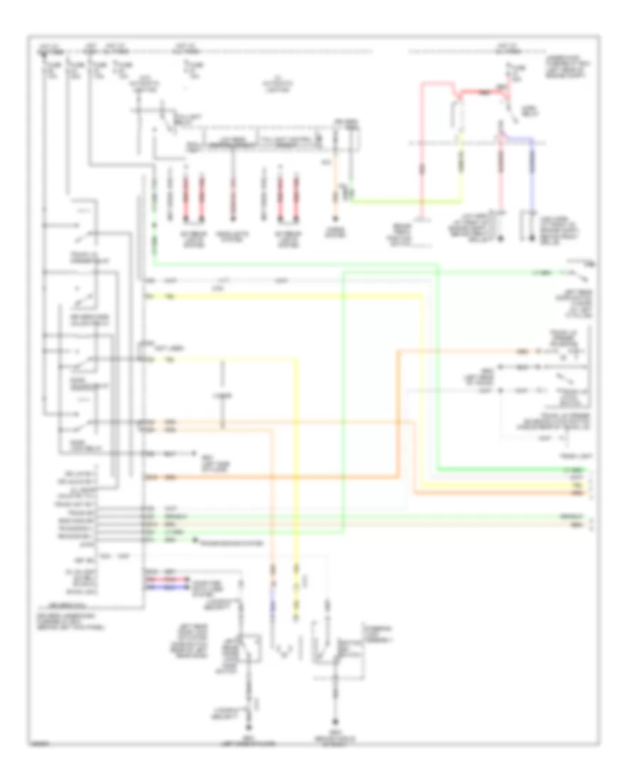 Forced Entry Wiring Diagram 1 of 3 for Honda Accord EX 2011