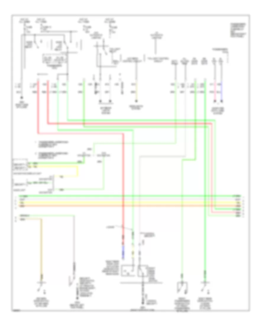 Forced Entry Wiring Diagram 2 of 3 for Honda Accord EX 2011