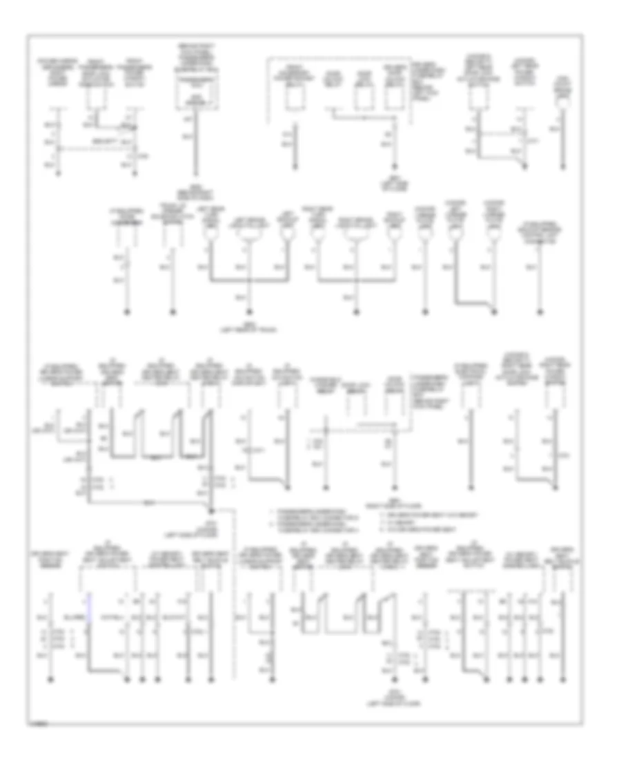 Ground Distribution Wiring Diagram (4 of 5) for Honda Accord EX 2011