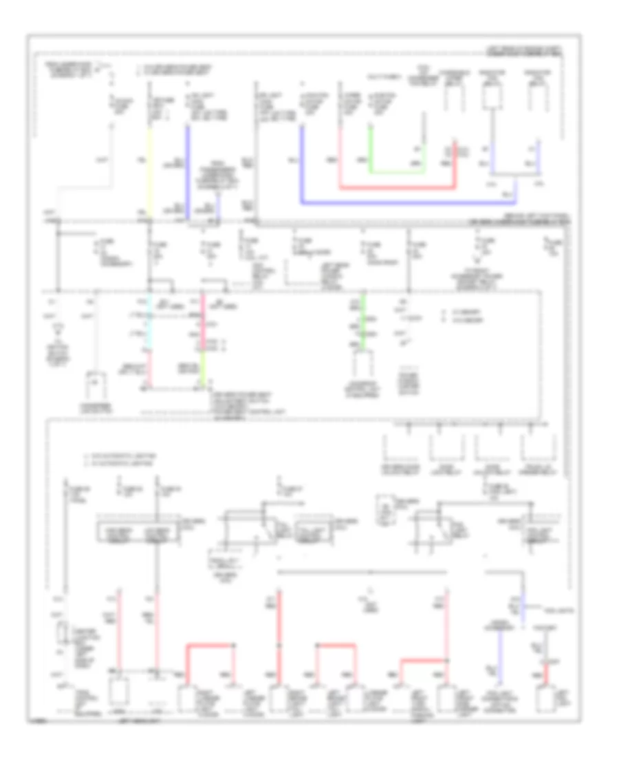 Power Distribution Wiring Diagram 4 of 7 for Honda Accord EX 2011