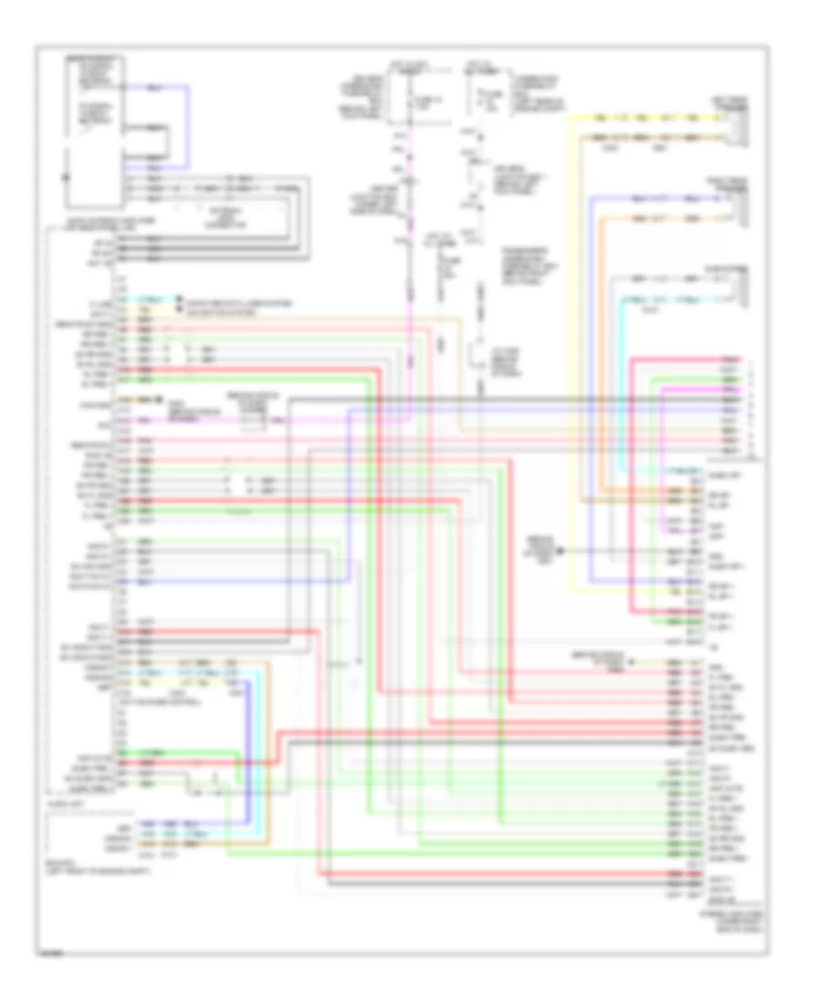 Premium Radio Wiring Diagram, with Navigation (1 of 3) for Honda Accord EX 2011