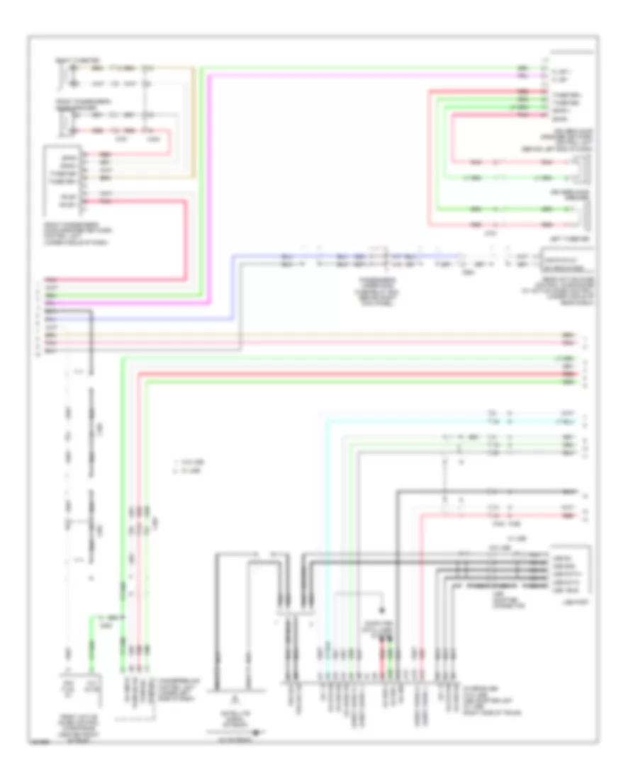 Premium Radio Wiring Diagram, with Navigation (2 of 3) for Honda Accord EX 2011