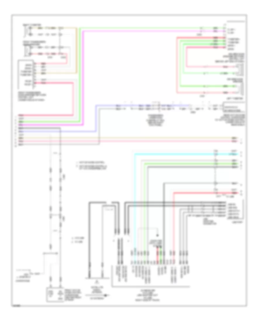 Premium Radio Wiring Diagram, without Navigation (2 of 3) for Honda Accord EX 2011