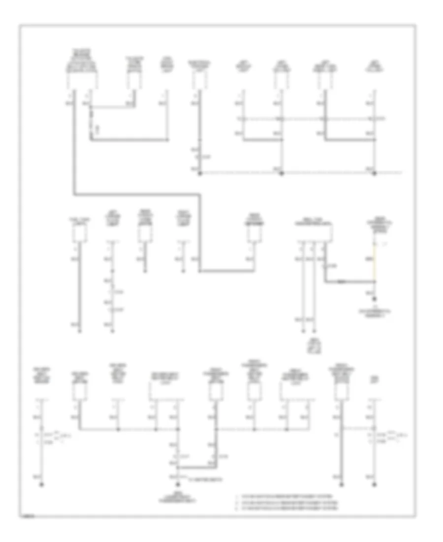 Ground Distribution Wiring Diagram 3 of 4 for Honda CR V EX 2014