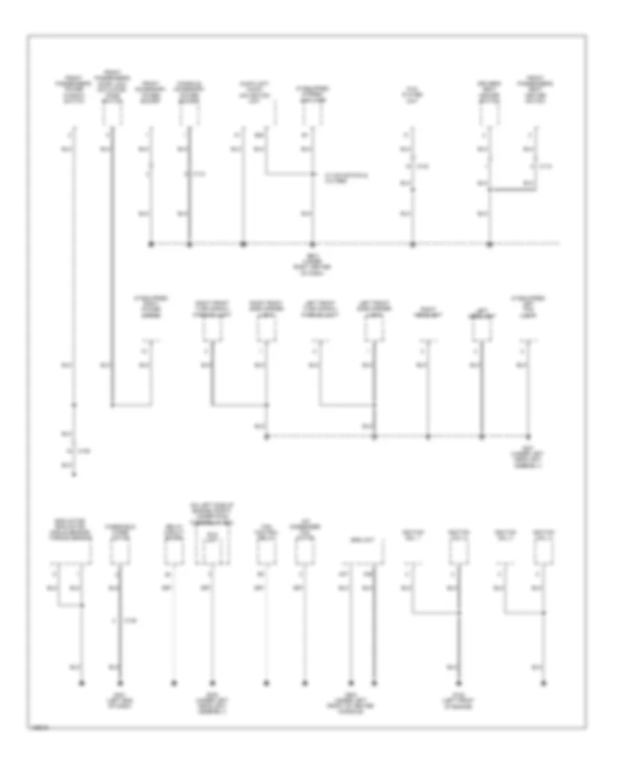 Ground Distribution Wiring Diagram (4 of 4) for Honda CR-V EX 2014