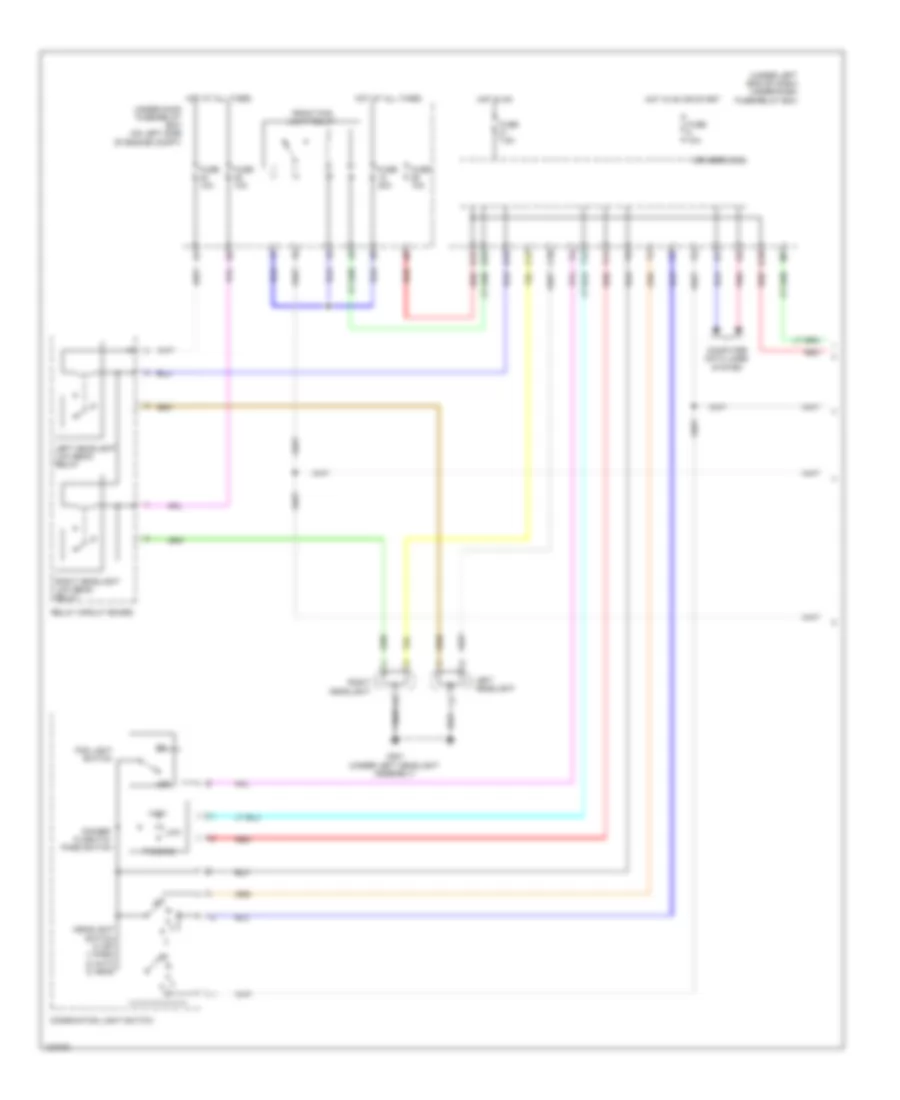 Headlights Wiring Diagram 1 of 2 for Honda CR V EX 2014