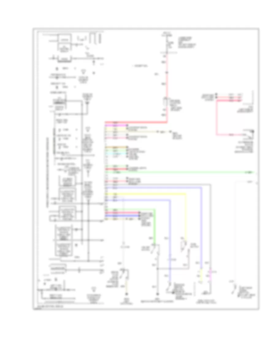 Instrument Cluster Wiring Diagram 1 of 2 for Honda CR V EX 2014