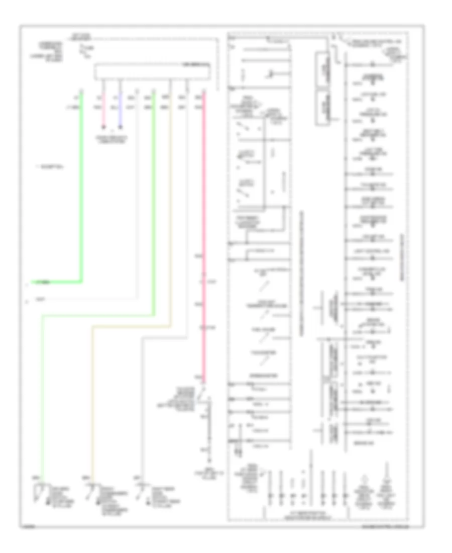 Instrument Cluster Wiring Diagram (2 of 2) for Honda CR-V EX 2014