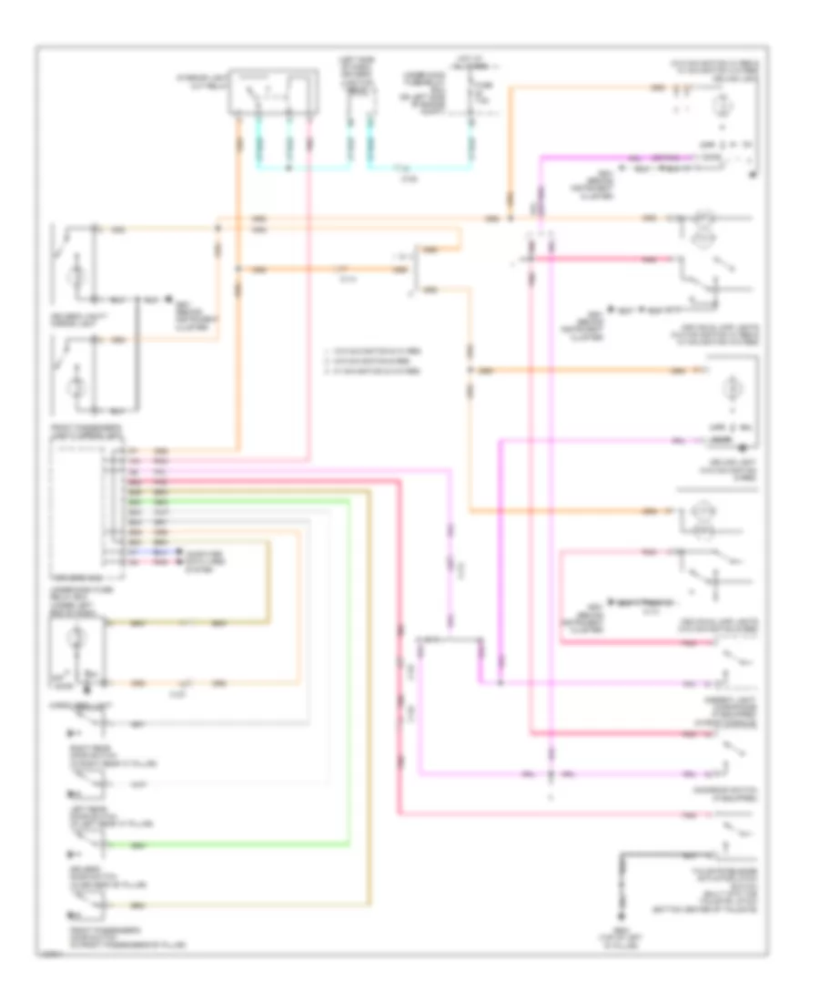 Courtesy Lamps Wiring Diagram for Honda CR V EX 2014