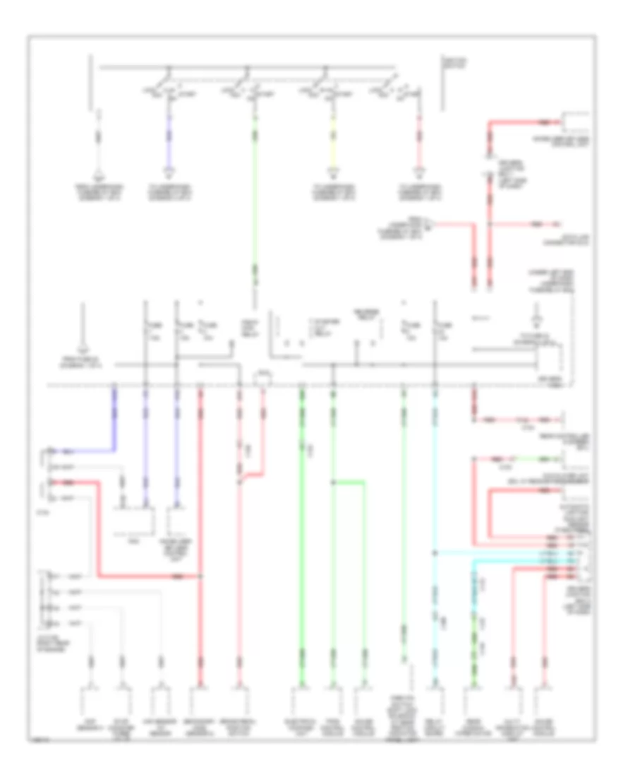 Power Distribution Wiring Diagram (2 of 4) for Honda CR-V EX 2014