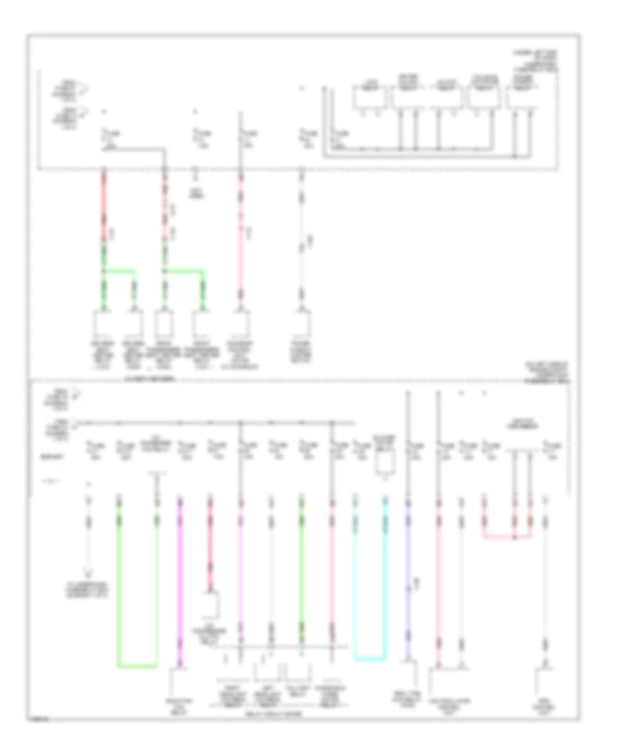 Power Distribution Wiring Diagram 3 of 4 for Honda CR V EX 2014