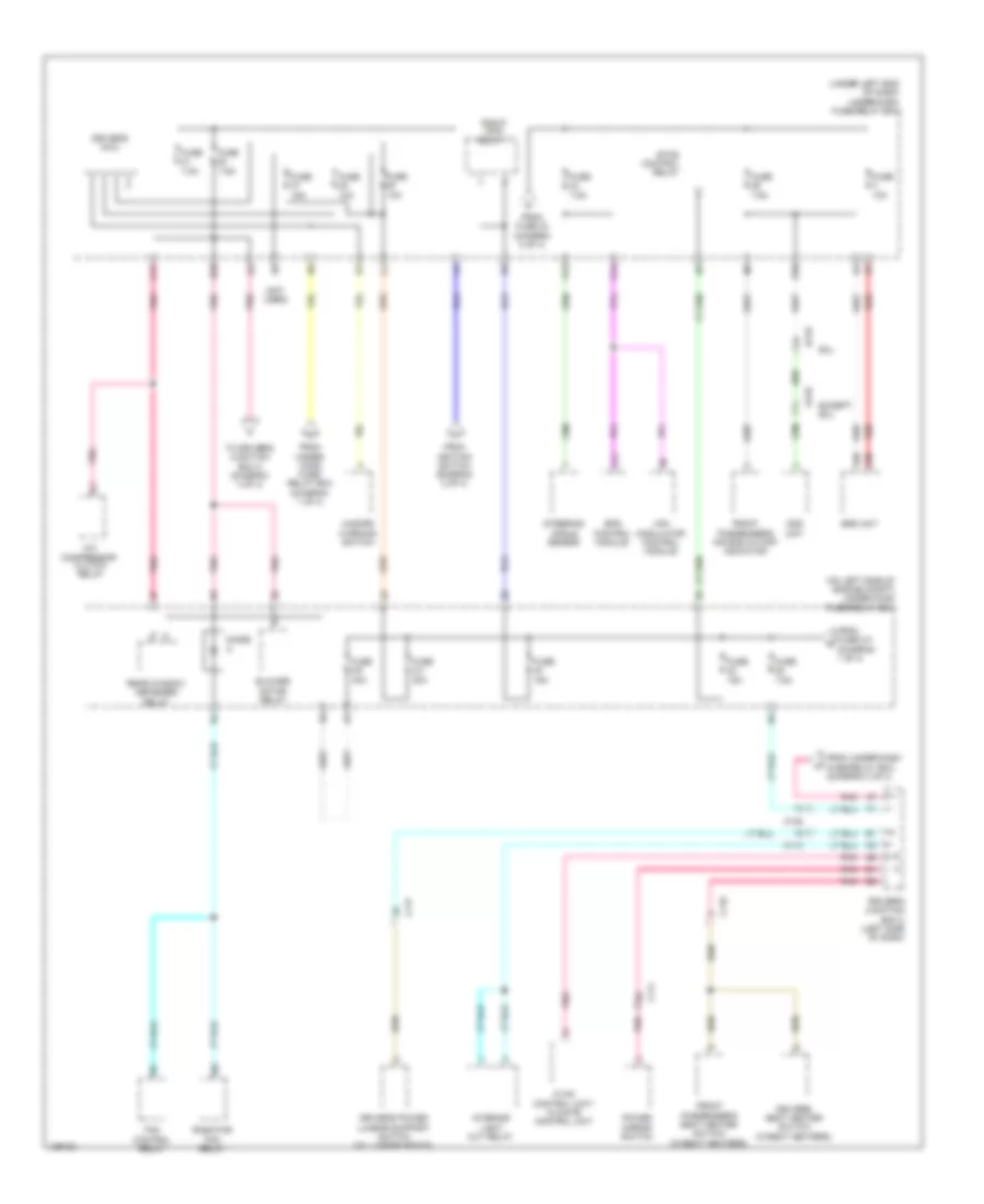 Power Distribution Wiring Diagram 4 of 4 for Honda CR V EX 2014
