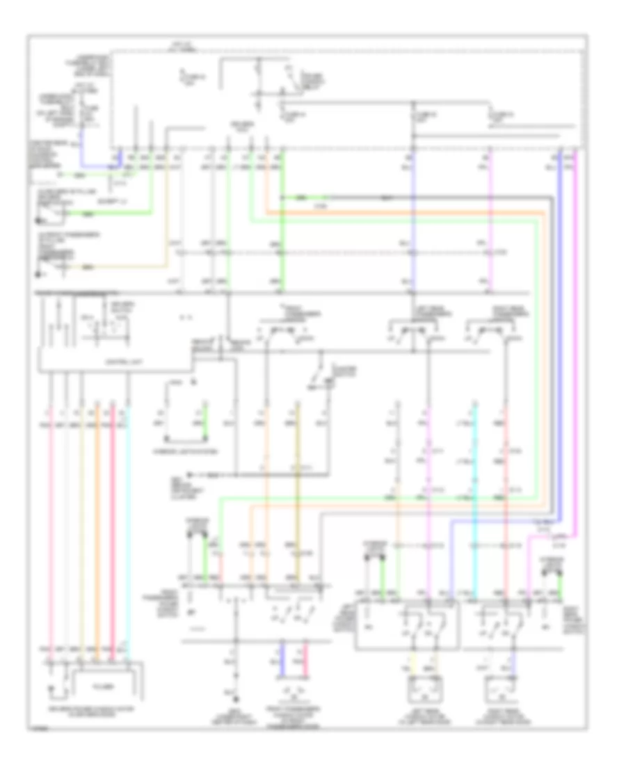 Power Windows Wiring Diagram for Honda CR-V EX 2014