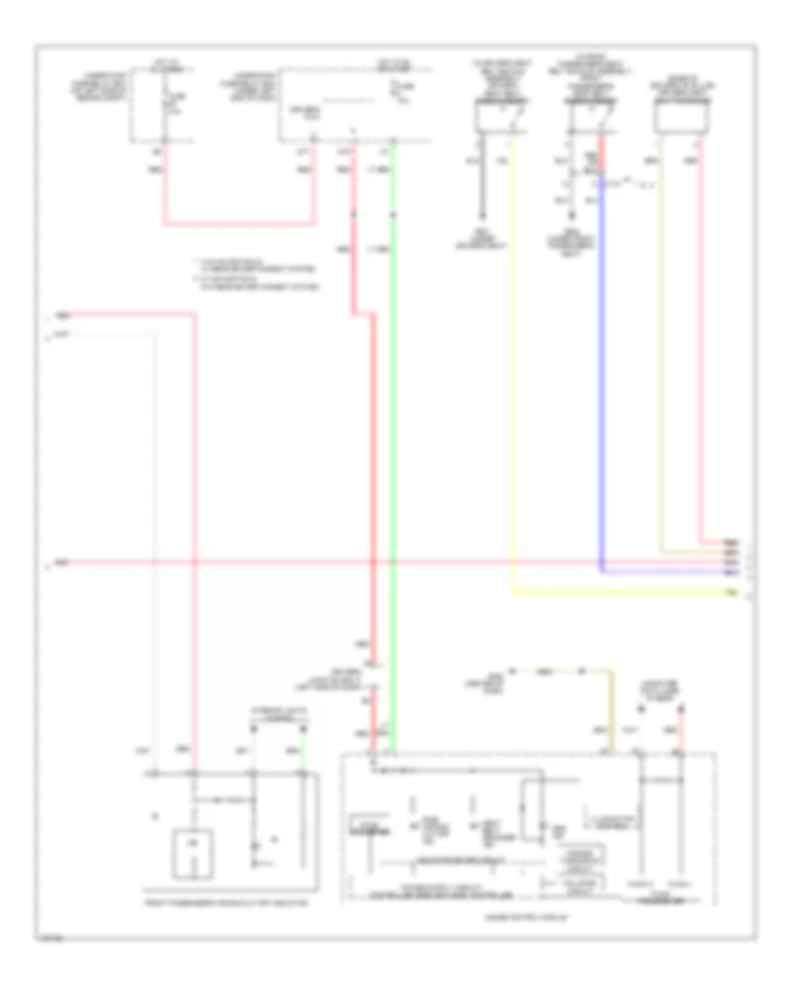 Supplemental Restraints Wiring Diagram 3 of 4 for Honda CR V EX 2014