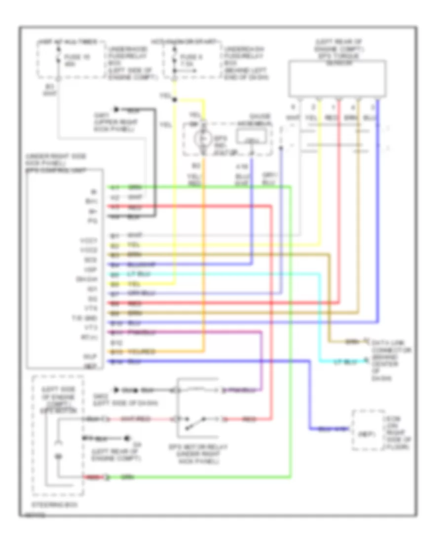 Electronic Power Steering Wiring Diagram for Honda Insight 2004
