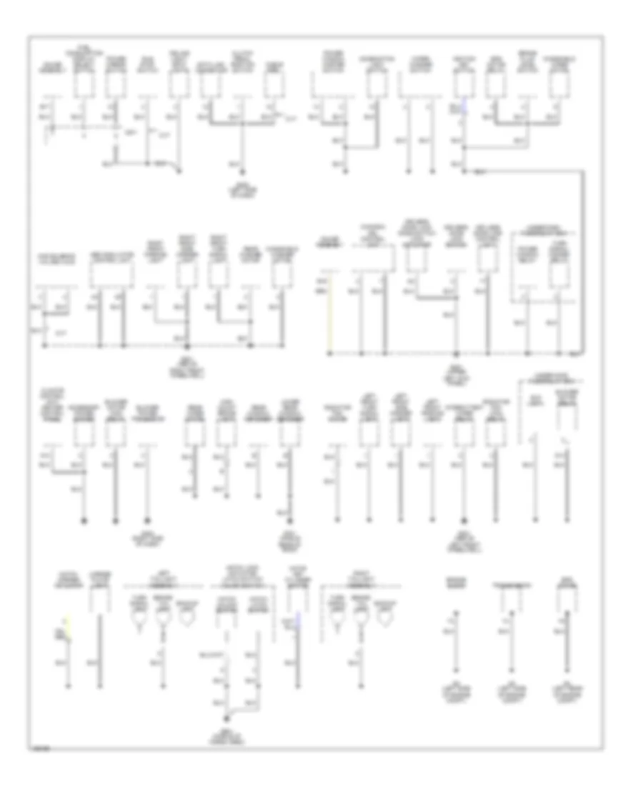 Ground Distribution Wiring Diagram (2 of 2) for Honda Insight 2004