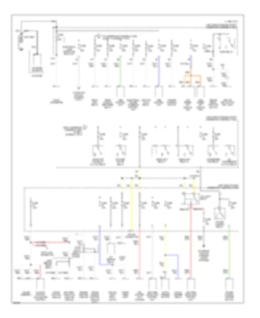 Power Distribution Wiring Diagram 1 of 3 for Honda Insight 2004