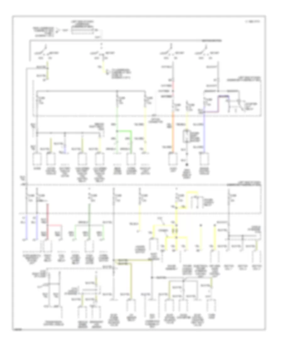 Power Distribution Wiring Diagram 2 of 3 for Honda Insight 2004